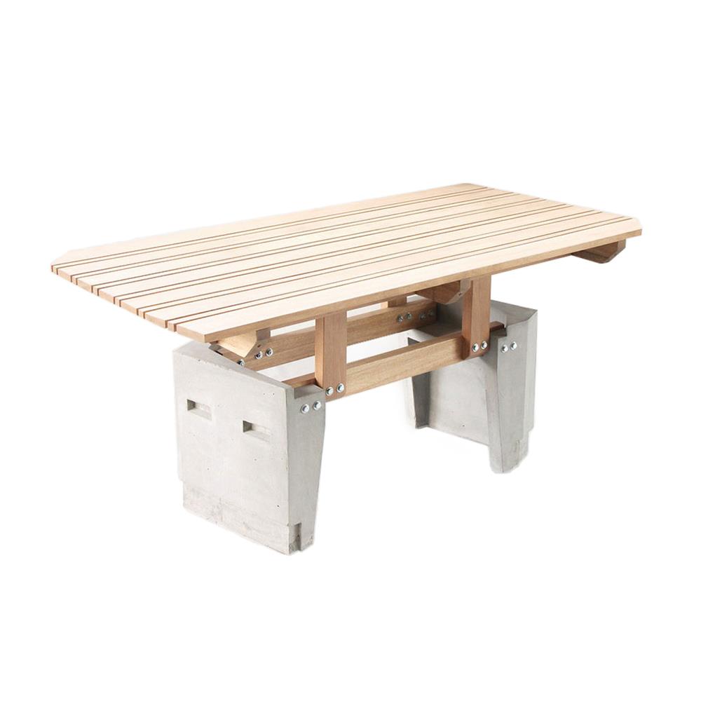 โต๊ะสนาม BUA DESIGN BUA STONE1.5 TABLE ECO WOOD 150 ซม. สีไม้ธรรมชาติ
