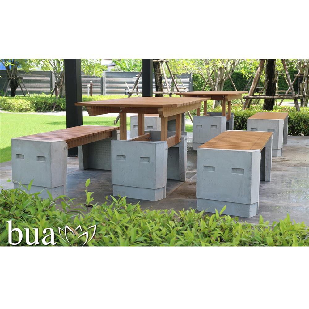 โต๊ะสนาม BUA DESIGN BUA STONE1.0 TABLE ECO WOOD 150 ซม. สีไม้ธรรมชาติ