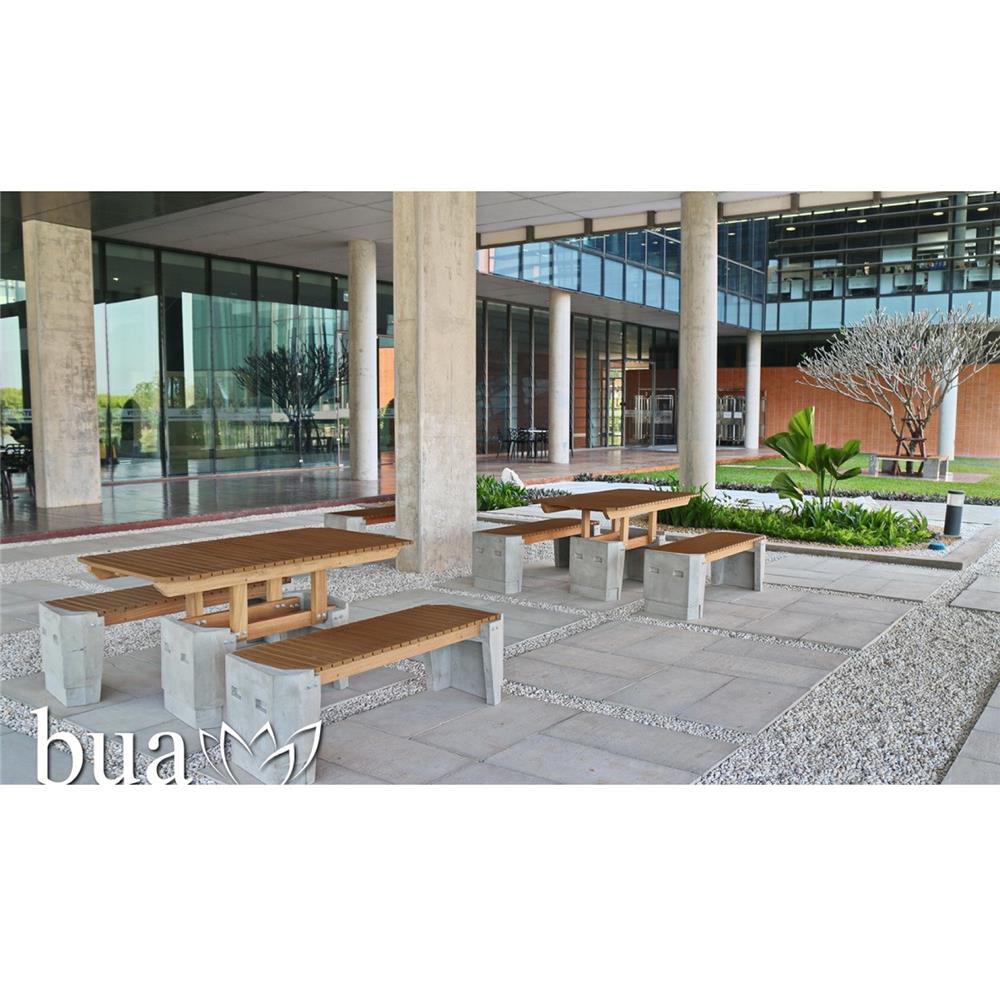 โต๊ะสนาม BUA DESIGN BUA STONE1.0 TABLE ECO WOOD 150 ซม. สีไม้ธรรมชาติ
