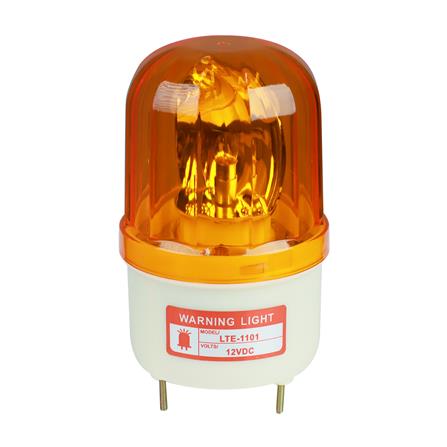 ไฟเตือนแบบหมุน DEXZON 4 นิ้ว DC 12 โวลต์ 10 วัตต์ สีเหลือง_0