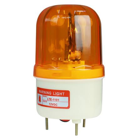 ไฟเตือนแบบหมุน DEXZON 4 นิ้ว DC 12 โวลต์ 10 วัตต์ สีเหลือง_1