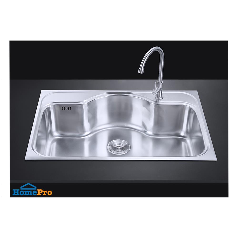 ซิงค์ฝัง 1 หลุม MESTER MSX76 สีเงิน