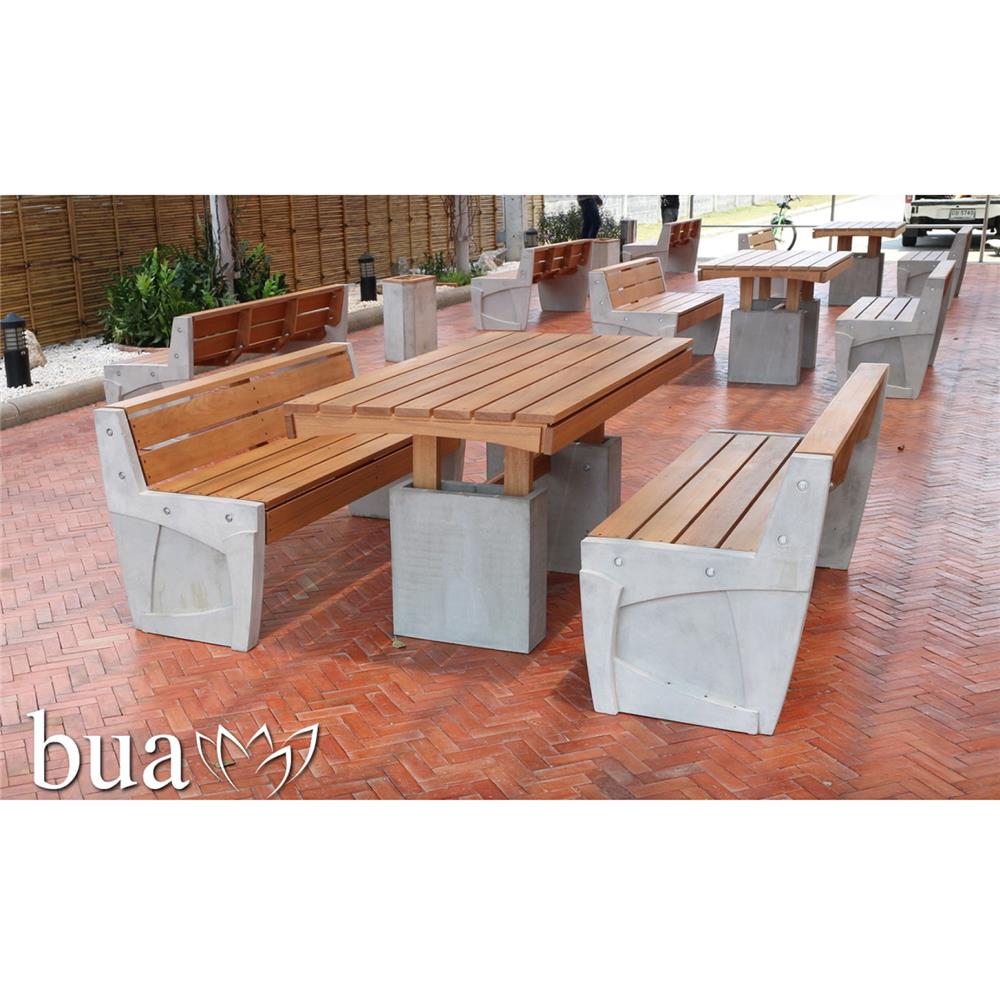 โต๊ะสนาม BUA DESIGN BUA STONE BLOOM TABLE ECO WOOD 150 ซม. สีไม้ธรรมชาติ