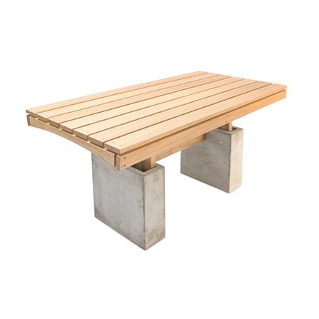 โต๊ะสนาม BUA DESIGN BUA STONE BLOOM TABLE ECO WOOD 150 ซม. สีไม้ธรรมชาติ_2