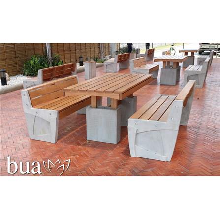 โต๊ะสนาม BUA DESIGN BUA STONE BLOOM TABLE ECO WOOD 150 ซม. สีไม้ธรรมชาติ_6