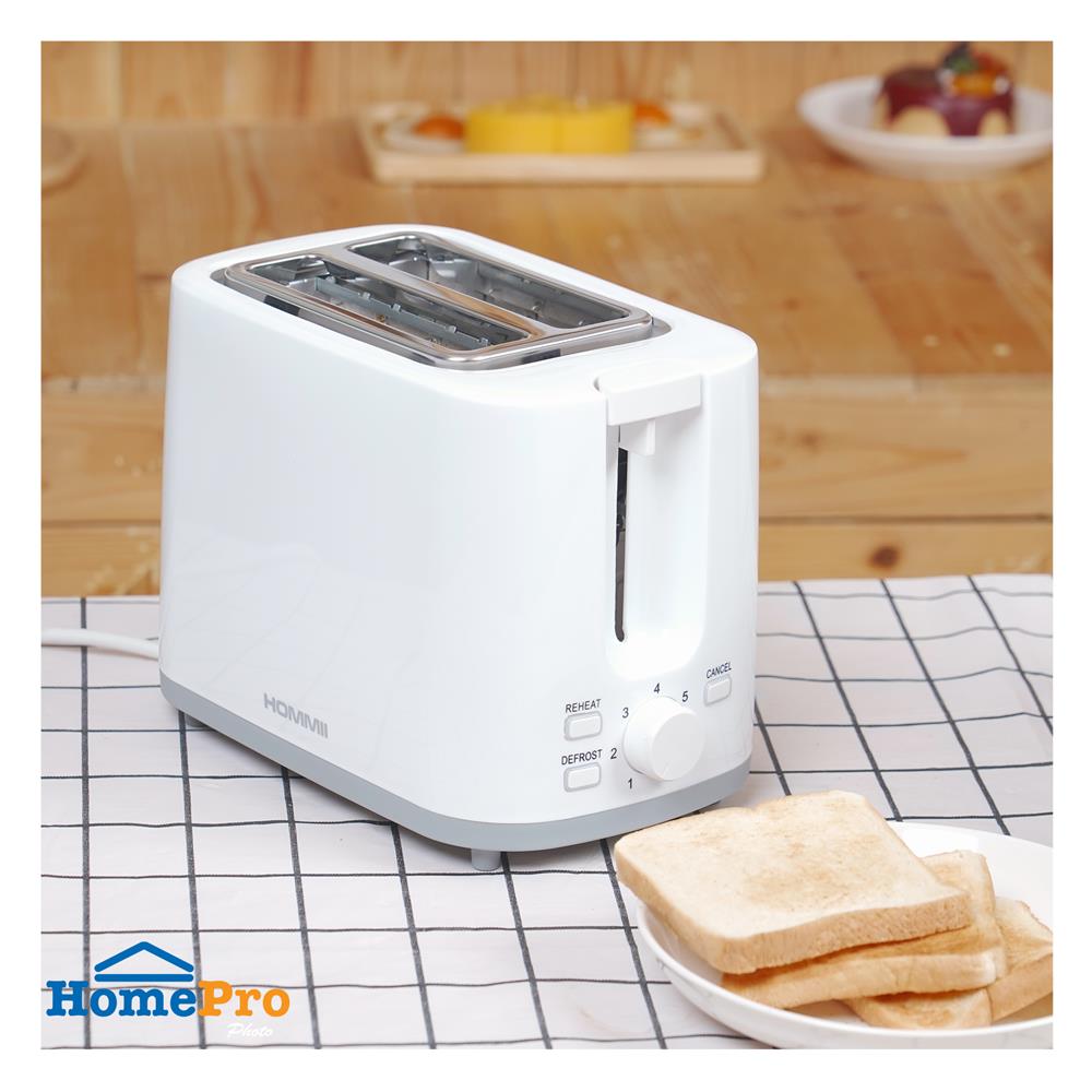 เครื่องปิ้งขนมปัง HOMMII TO-1912 สีขาว