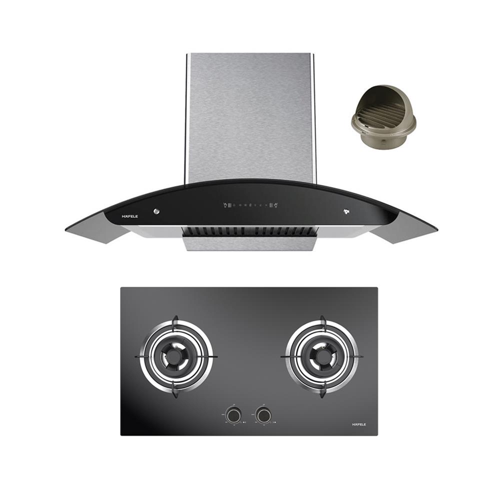 เตาฝัง+เครื่องดูดควัน HAFELE GAIA+WINGS90