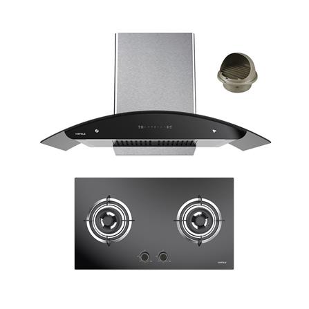 เตาฝัง+เครื่องดูดควัน HAFELE GAIA+WINGS90