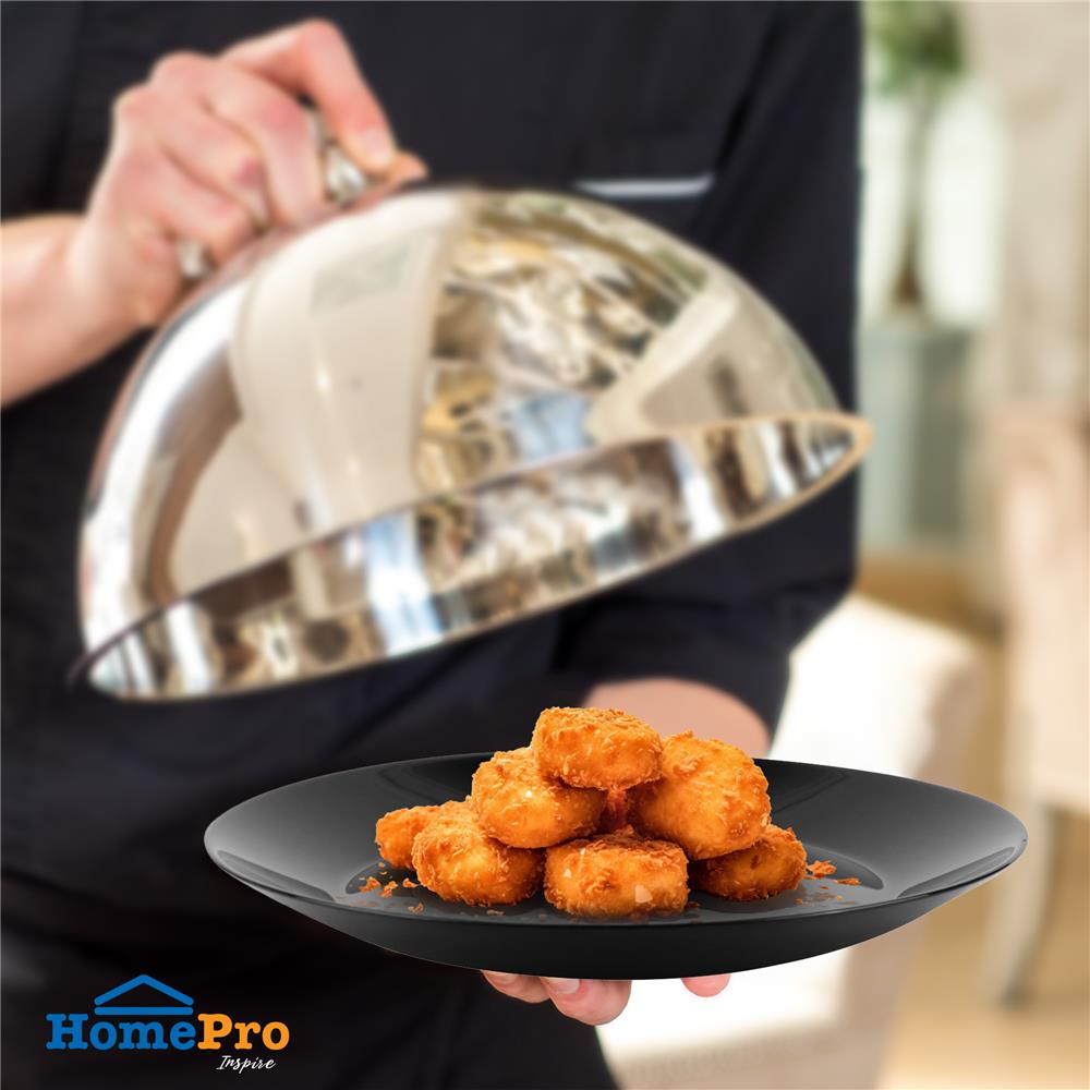 จานตื้น OPAL GLASS 8.5 นิ้ว KECH ONIX