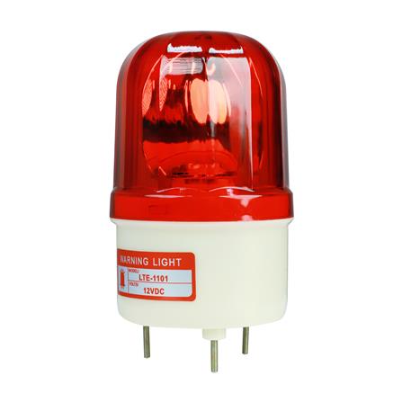 ไฟเตือนแบบหมุน DEXZON 4 นิ้ว DC 12 โวลต์ 10 วัตต์ สีแดง_1