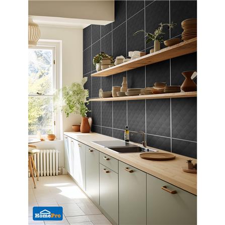 กระเบื้องผนัง 10x16 นิ้ว TARA โบเลอร์ ดำ PM 1 ตร.ม._3