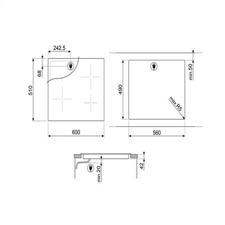 เตาฝังเซรามิก SMEG SE263TD1 60 ซม._4