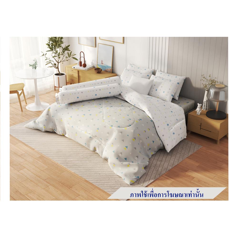 ชุดผ้าปูที่นอน 5 ฟุต 5 ชิ้น FROLINA MICROTEX DF049