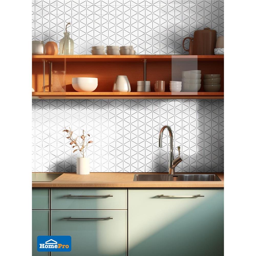 โมเสคพอร์ซเลน 30x23 ซม. TARA โมซ่า ไวท์