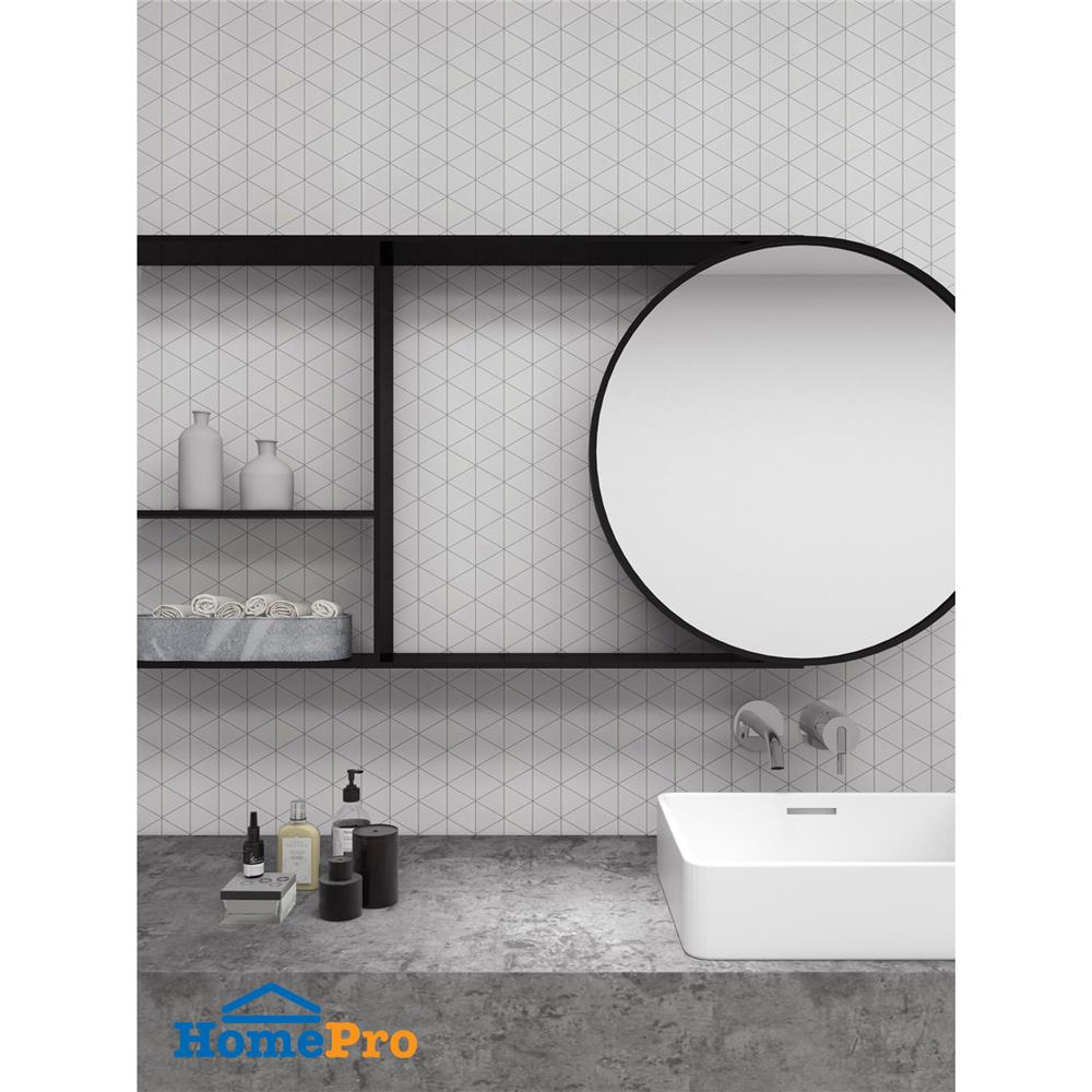 โมเสคพอร์ซเลน 30x23 ซม. TARA โมซ่า ไวท์