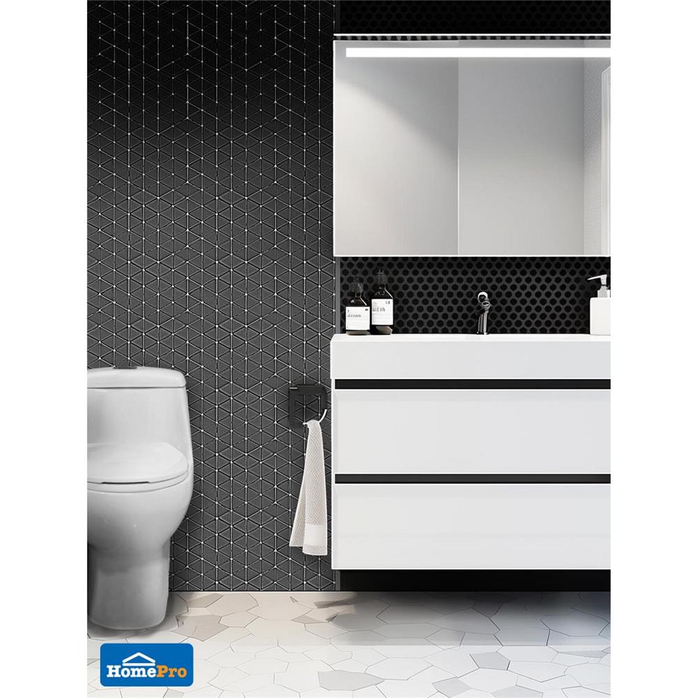 โมเสคพอร์ซเลน 30x23 ซม. TARA โมซ่า แบล็ค