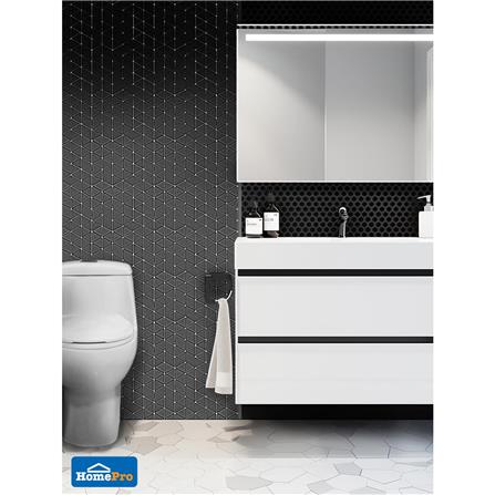 โมเสคพอร์ซเลน 30x23 ซม. TARA โมซ่า แบล็ค_2