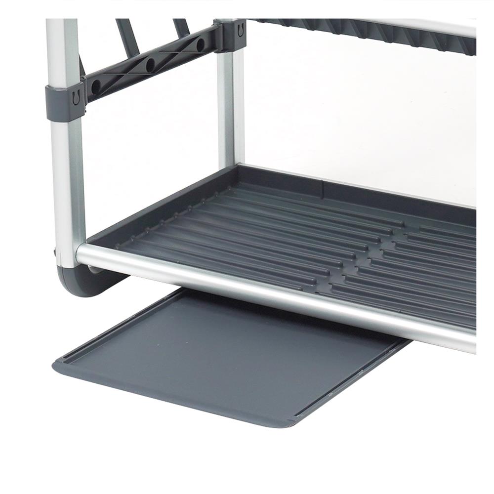 ชั้นคว่ำจานอะลูมิเนียม 3 ชั้น มีถาดรอง KECH VIRGO