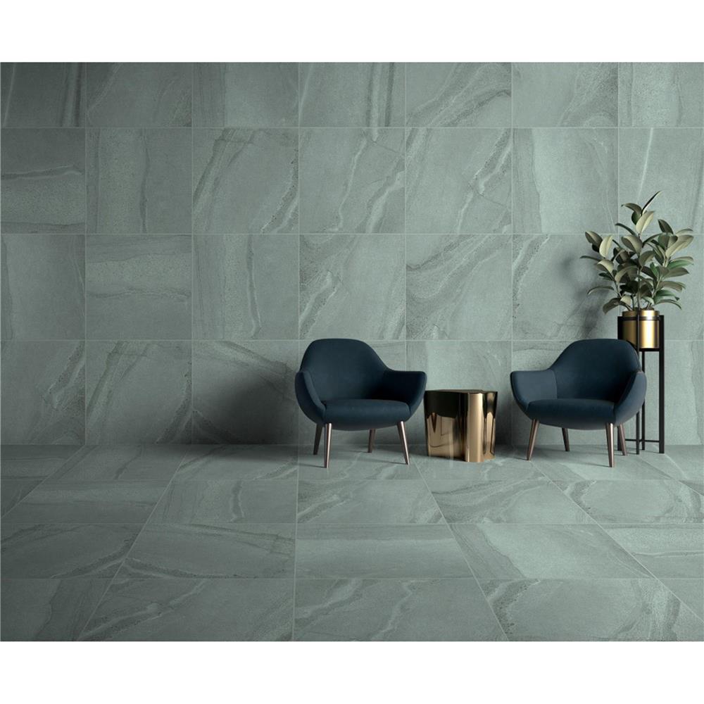 กระเบื้องพื้นพอร์ซเลน 60x60 ซม. COTTO เอ็ม สโตน เขียว PM 1.44 ตร.ม.