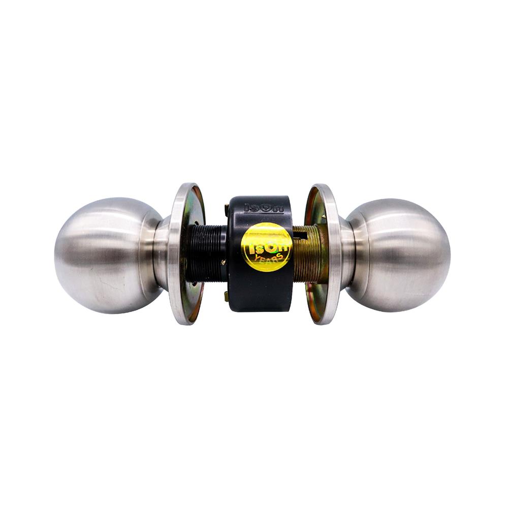 ลูกบิดห้องน้ำ หัวกลม ISON 8014 BK สีสเตนเลส