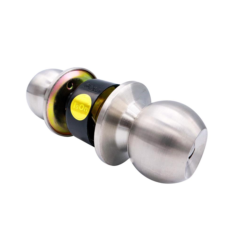 ลูกบิดห้องน้ำ หัวกลม ISON 8014 BK สีสเตนเลส