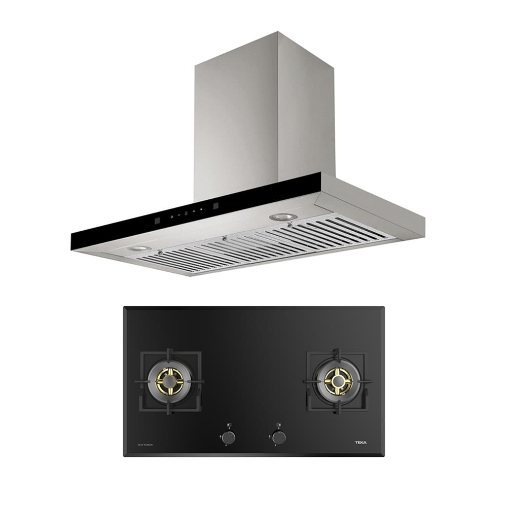 เตาฝัง+เครื่องดูดควัน TEKA GB LUX 78 2G+DDX 90.1