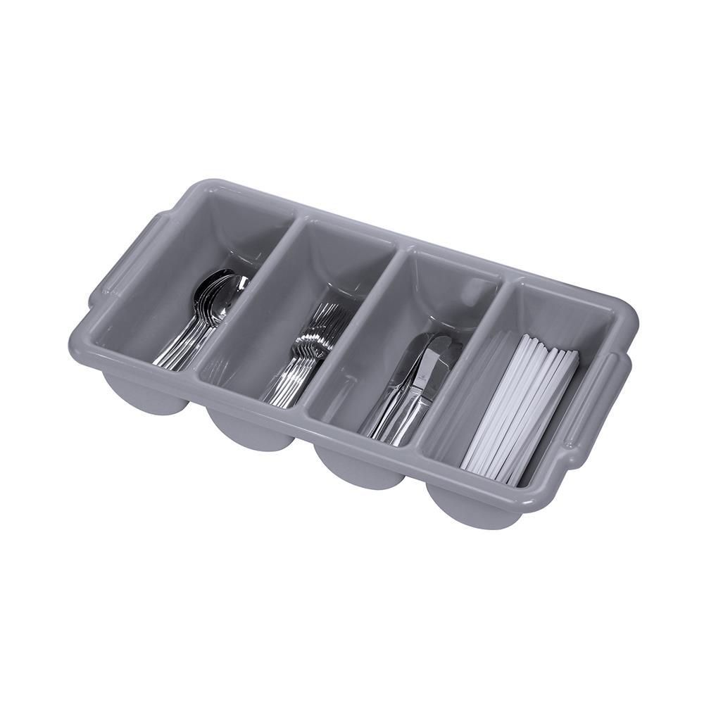 ถาดใส่อุปกรณ์ในครัว 4 ช่อง KECH สีเทา