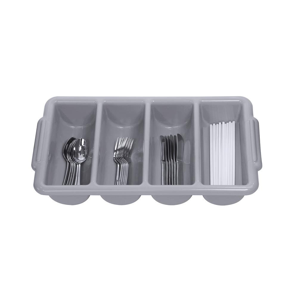 ถาดใส่อุปกรณ์ในครัว 4 ช่อง KECH สีเทา