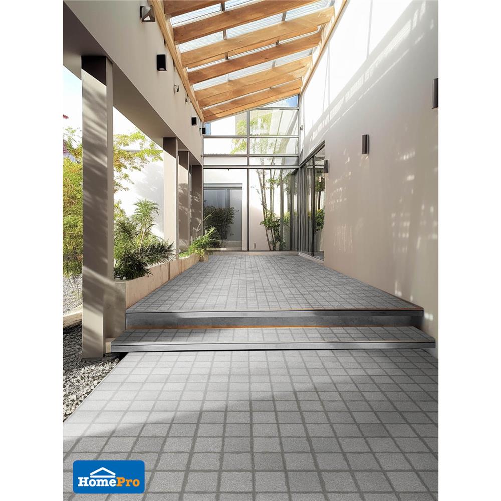 กระเบื้องพื้นพอร์ซเลน  40x40 ซม. TARA แมนโด้ เทา A 0.96 ตร.ม.