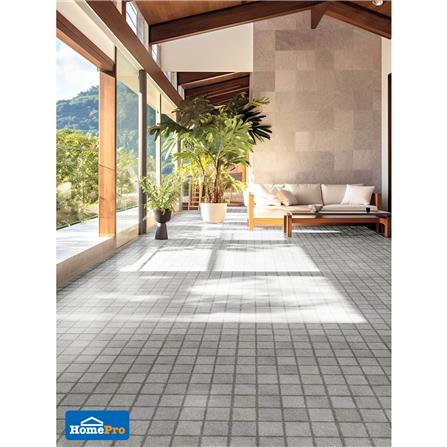 กระเบื้องพื้นพอร์ซเลน  40x40 ซม. TARA แมนโด้ เทา A 0.96 ตร.ม._4