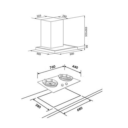 เตาฝัง+เครื่องดูดควัน TEKA GTS 76 2G+DDX 90.1_3