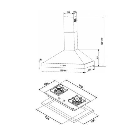 เตาฝัง+เครื่องดูดควัน TEKA GB LUX 78 2G+DBW 90 T0_3