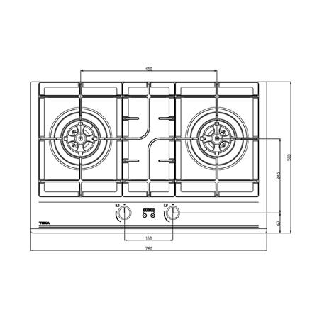 เตาฝังแก๊ส TEKA GTI 78 2G AI AL TRB 78 ซม._6