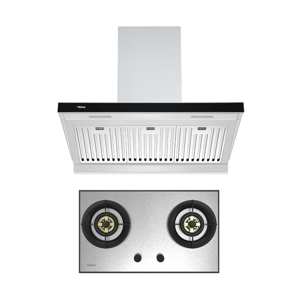 เตาฝัง+เครื่องดูดควัน TEKA DHA 90TC+GTS76 2G