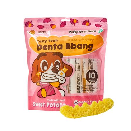 ขนมขัดฟัน HANA PET TASTY TOWN DENTA BBANG รสมันหวานเกาหลี_0