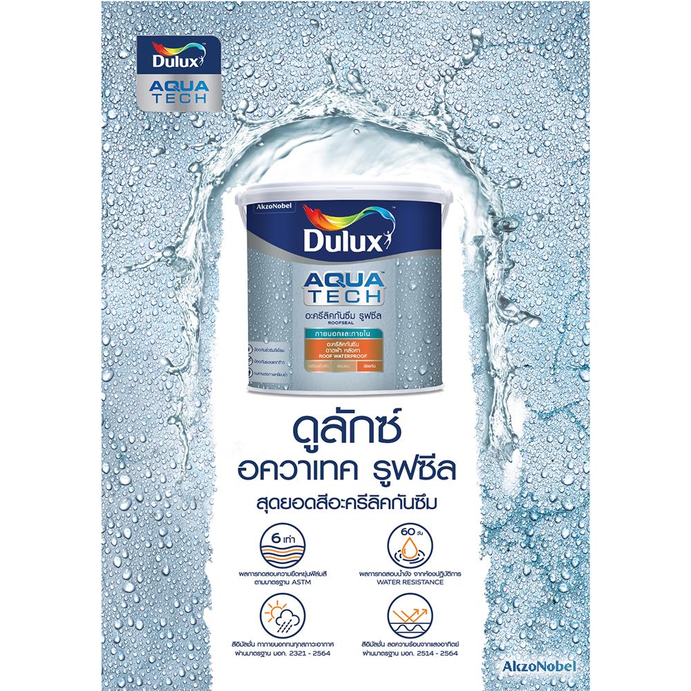 อะคริลิกกันซึม DULUX AQUATECH ROOFSEAL สีเทา 20 กก.