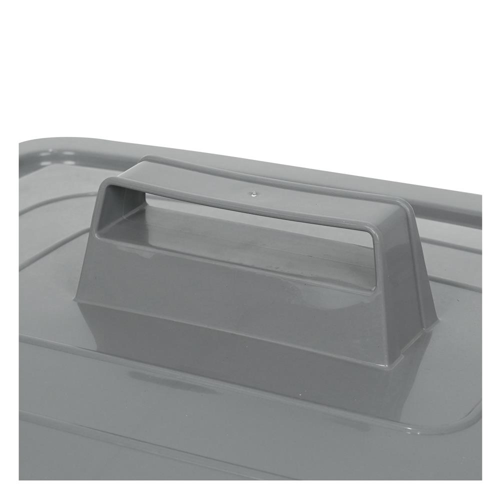 ถังขยะเหลี่ยม ฝาเปิด-ปิด ACCO 95 ลิตร สีเทา