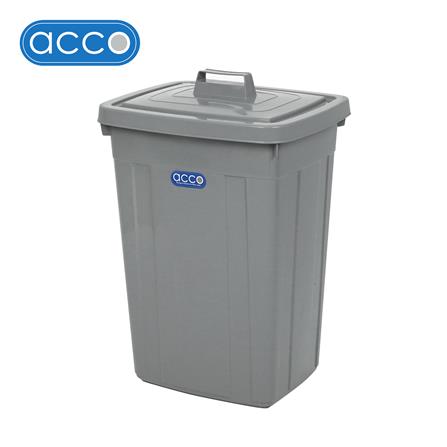 ถังขยะเหลี่ยม ฝาเปิด-ปิด ACCO 95 ลิตร สีเทา