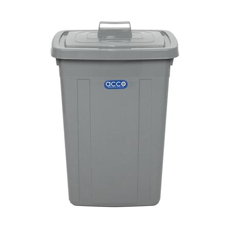 ถังขยะเหลี่ยม ฝาเปิด-ปิด ACCO 95 ลิตร สีเทา_2