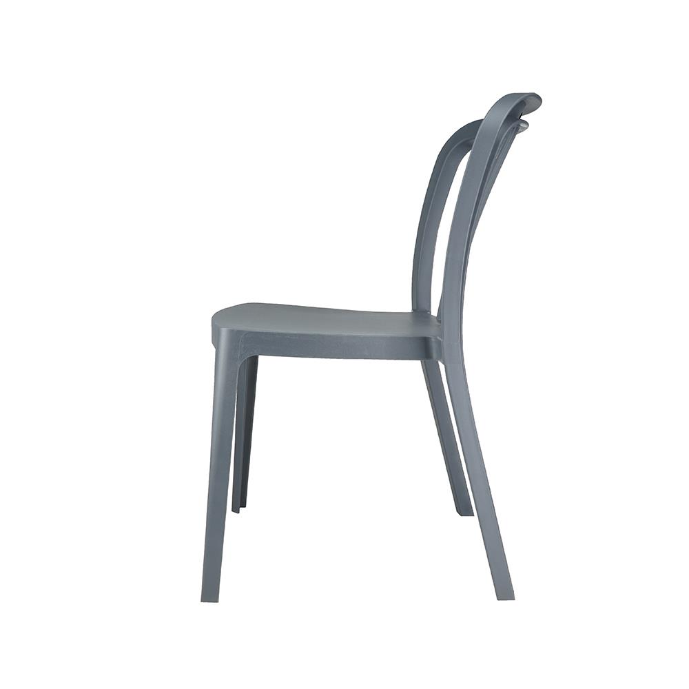 เก้าอี้พลาสติก SPRING SATURN สี CHARCOAL