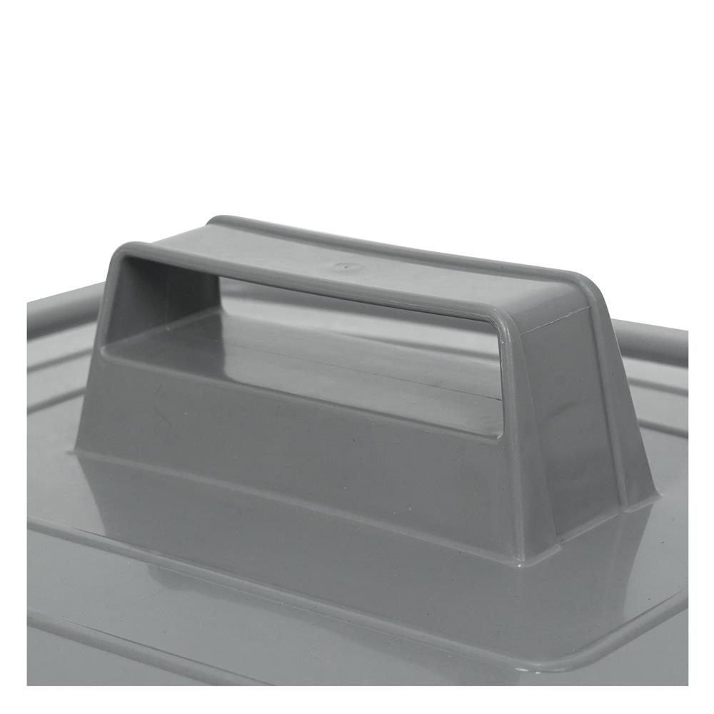 ถังขยะเหลี่ยม ฝาเปิด-ปิด ACCO 42 ลิตร สีเทา