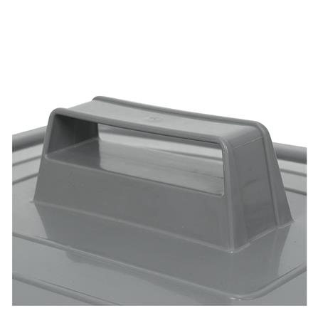 ถังขยะเหลี่ยม ฝาเปิด-ปิด ACCO 42 ลิตร สีเทา_4