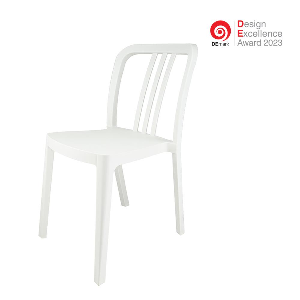 เก้าอี้พลาสติก SPRING SATURN สีขาว_1