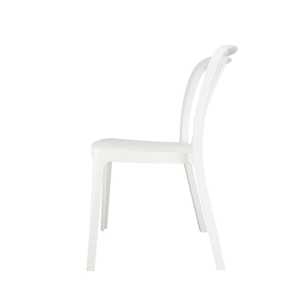 เก้าอี้พลาสติก SPRING SATURN สีขาว