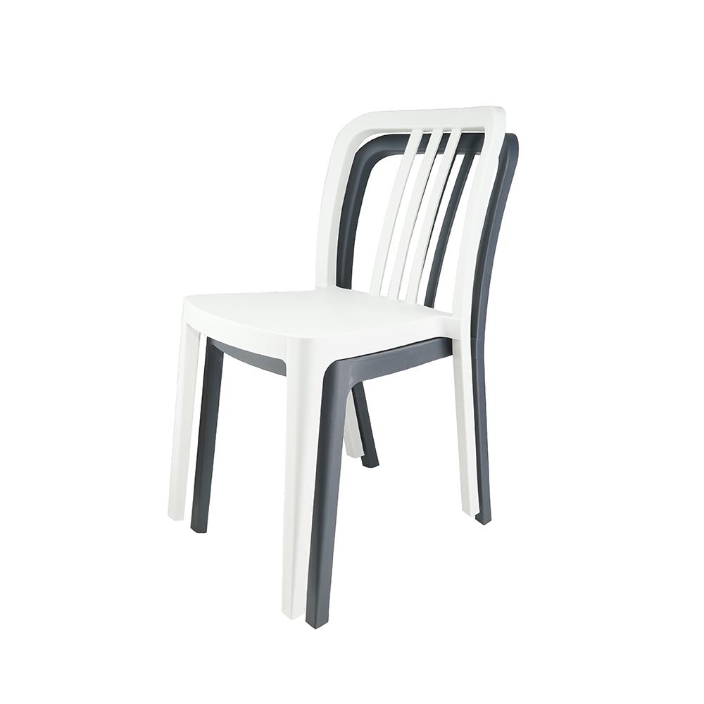 เก้าอี้พลาสติก SPRING SATURN สีขาว