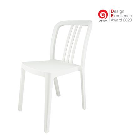 เก้าอี้พลาสติก SPRING SATURN สีขาว