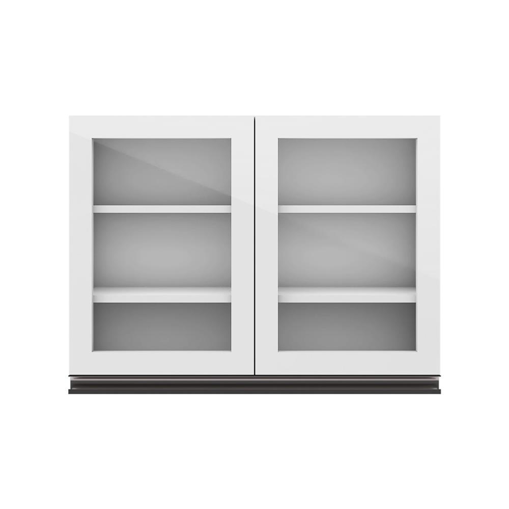 ตู้แขวนบานกระจกเปิดคู่ STARMARK BLANCE W8060G GWH V1 สีขาว
