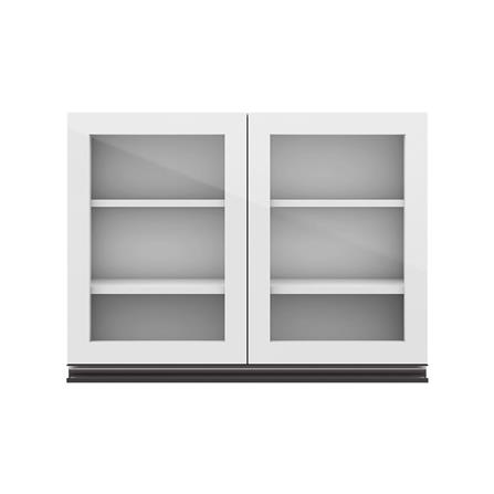 ตู้แขวนบานกระจกเปิดคู่ STARMARK BLANCE W8060G GWH V1 สีขาว