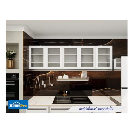 ตู้แขวนบานกระจกเปิดคู่ STARMARK BLANCE W8060G GWH V1 สีขาว_2
