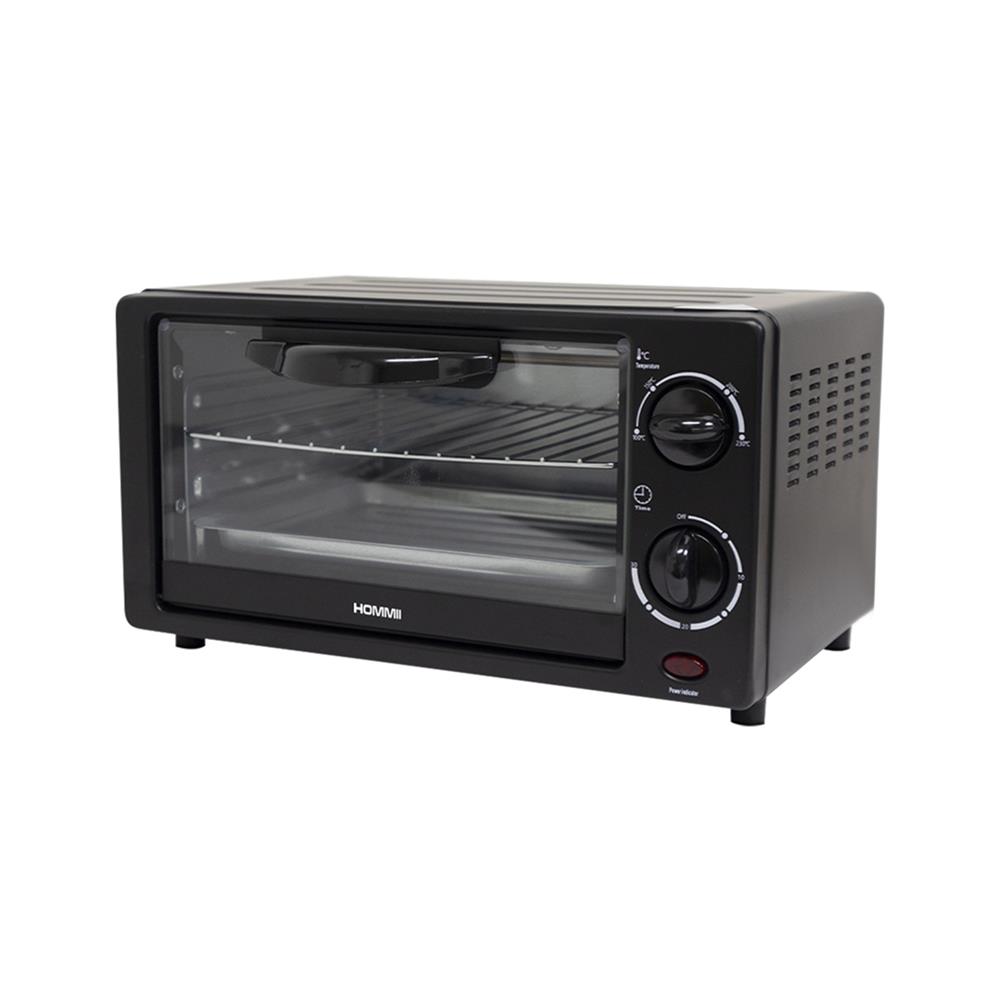 เตาอบเล็กแมนนวล HOMMII BI-2517S-HM 12 ลิตร สีดำ